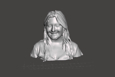 A 3D model of female subject for the bobble head design project