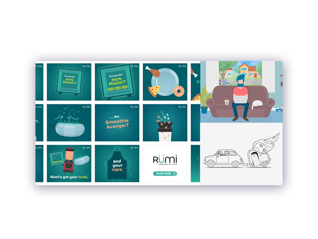 Motion and storytelling work